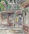 Grace Spongberg (American, 1906-1992) "New Orleans Alley & Royal" oil pastel on paper, titled and estate stamp on reverse....