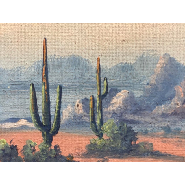 1920s Southwestern Desert Scene Painting For Sale In New York - Image 6 of 9