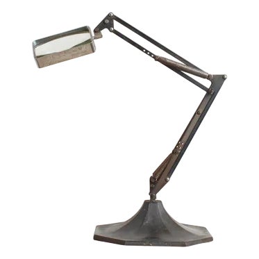 Art Deco Style Anglepoise Table Magnifier by N&B Ltd., 1930s For Sale