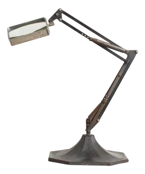 Art Deco Style Anglepoise Table Magnifier by N&B Ltd., 1930s