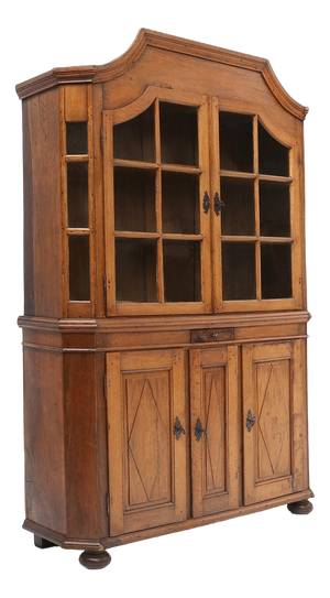 Vitrine Cabinet in Oak with Glass Windows, Germany, Early 18th Century