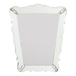 Vintage Venetian Style Framed Beveled Glass Mirror For Sale