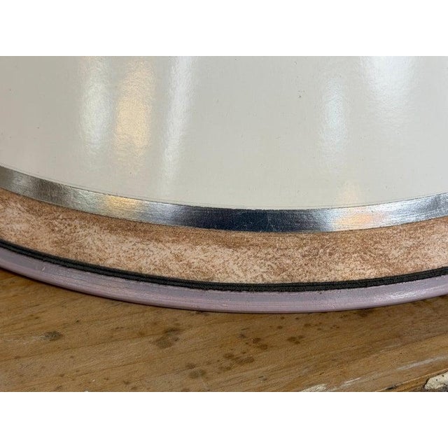 Mid 20th Century Murano Pink and Gold Glass Table Lamps W/ Coordinating Parchment Shades - a Pair For Sale - Image 11 of 16