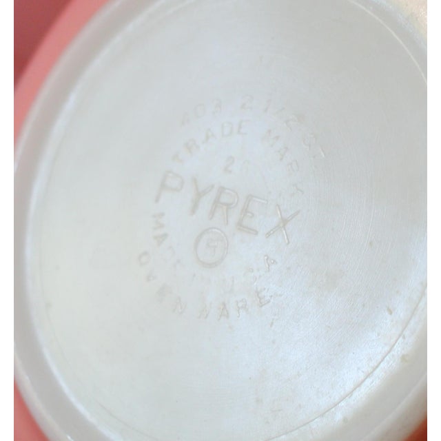 1950s Pyrex Pink Flamingo Nesting Bowl Set For Sale - Image 5 of 7