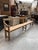 Wood Benches with Backrests, Early 20th Century, Set of 2 For Sale - Image 7 of 13