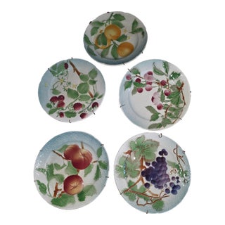 Collection of Antique French Majolica Plates For Sale