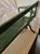 Vintage Hudson Valley Cast Iron Base Wood Railroad Bench Flip Back For Sale - Image 10 of 11