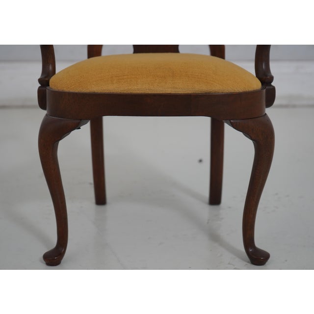 1990s Queen Anne Style Mahogany Diminutive Armchair For Sale - Image 5 of 12