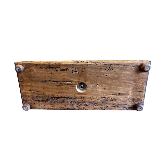 Late 20th Century Vintage Italian Brass & Wood Balance Scale For Sale - Image 9 of 9