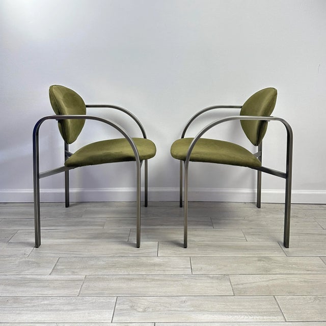 1990s Design Institute of America Postmodern Side Chair- A Pair For Sale - Image 5 of 13