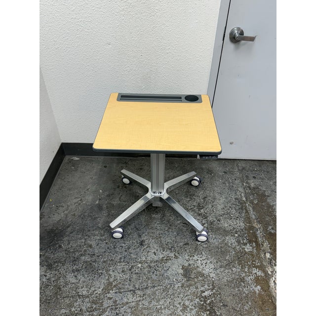 Modern Ergotron Mobile Adjustable Desk For Sale - Image 3 of 12