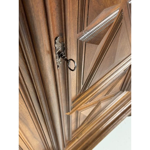 Burgundy Walnut Wardrobe, 1700s For Sale - Image 6 of 18