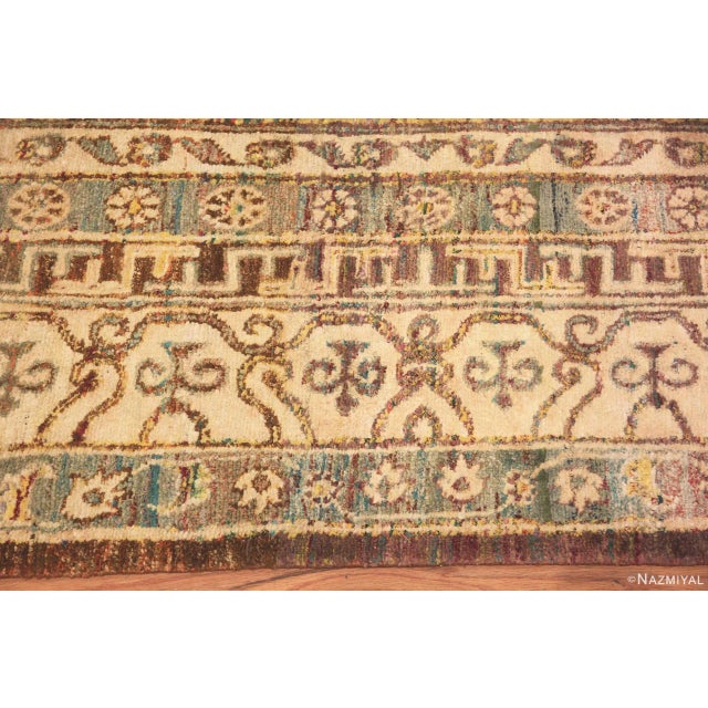 Nazmiyal Collection Luxurious Silk Modern Khotan Style Area Rug For Sale - Image 4 of 6