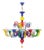 Twelve-Light Murano Chandelier by AZ Home For Sale