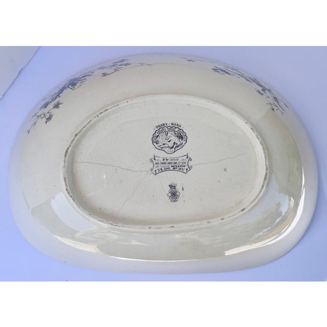 1891 Doulton Burslem Transfer-Ware Porcelain Wash Basin For Sale In Monterey, CA - Image 6 of 10