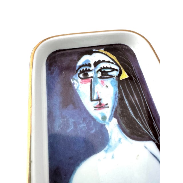 1980s Vintage Picasso Catch All Ring Dish “Buste De Femme Nue Face” Pablo Picasso Decor For Sale - Image 5 of 6