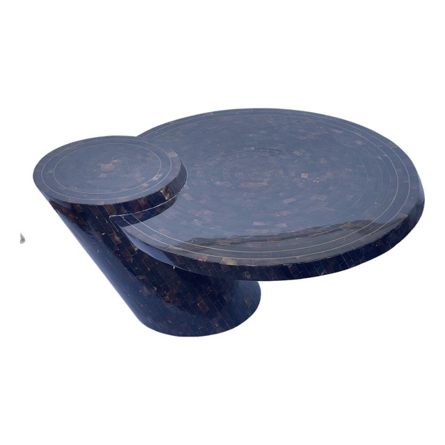 1970s Fabulous Maitland Smith Tasselated Horn Coffee Table For Sale