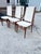 Brown Set of Five Danish Teak Dining Chairs in the Style of Schionning and Elgaard For Sale - Image 8 of 12
