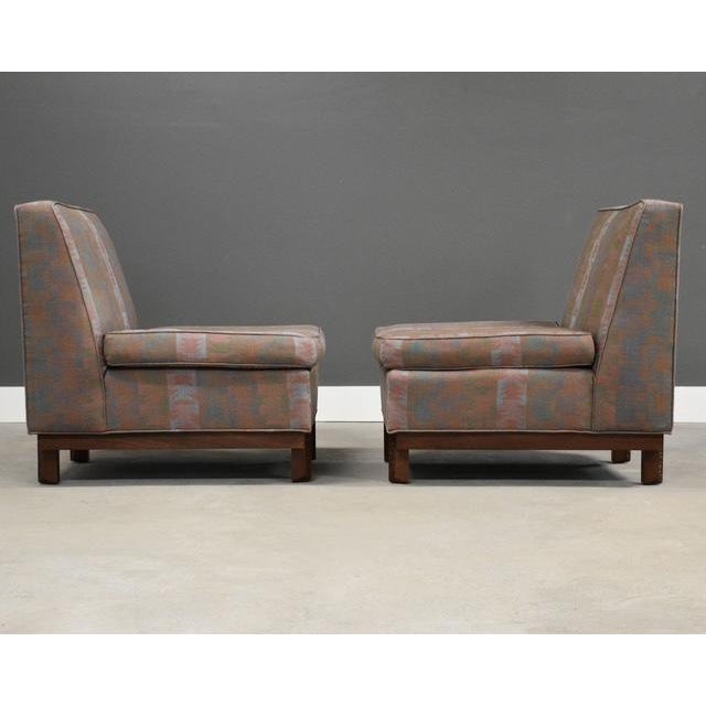 Frank Lloyd Wright 1950s Frank Lloyd Wright Taliesin Slipper Lounge Chairs - A Pair For Sale - Image 4 of 13