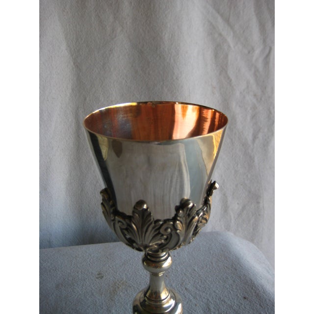 Portuguese Silver Chalice in Box 19 Century For Sale - Image 6 of 14