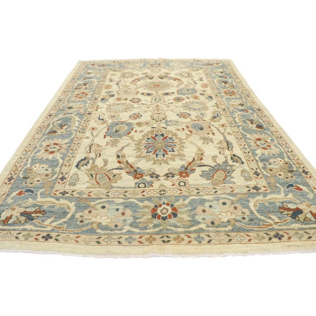 Persian Sultanabad Rug - 06'10 X 09'00 For Sale - Image 4 of 10