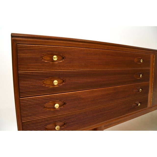 Vintage Walnut Hamilton Sideboard attributed to Robert Heritage for Archie Shine, 1950s For Sale - Image 9 of 12