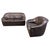 Vintage Brown Leather Sofa Set, 1970s, Set of 2 For Sale - Image 14 of 14