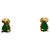 2010s Natural Pear Shape Emerald Post Earrings 14 Karat Yellow Gold For Sale - Image 5 of 18