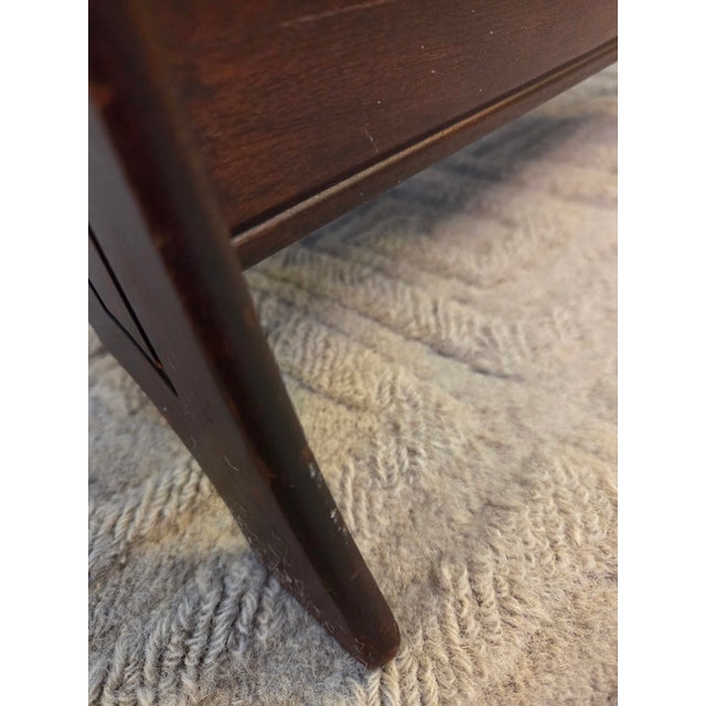 Wood Vintage Wood Magazine Rack For Sale - Image 7 of 9