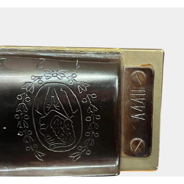 Bronze Large Hanging M. Hohner Marine Band Harmonica Store Display Sign For Sale - Image 8 of 15