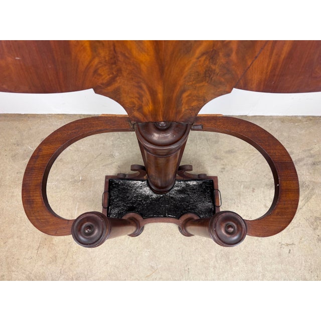 Auburn Antique Mahogany English Empire Style Hall Tree Umbrella Hat Coat Stand For Sale - Image 8 of 12