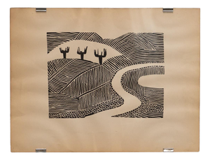 Concha Ibáñez, Castilla Landscape, 1970s, Oil on Canvas, Framed