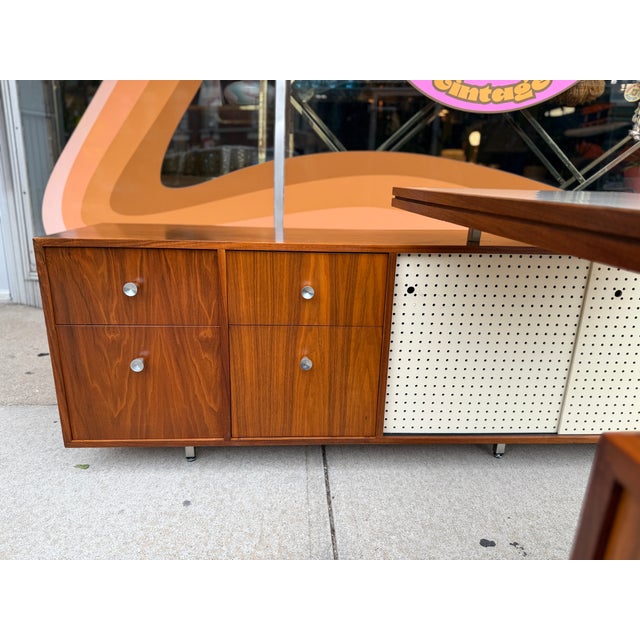 One-of-a-Kind Herman Miller for George Nelson Style Mid-Century Modern Desk Unit For Sale - Image 6 of 18