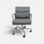 Mid-Century Modern Herman Miller Eames Soft Pad Management Chair - Gray Leather For Sale - Image 3 of 10