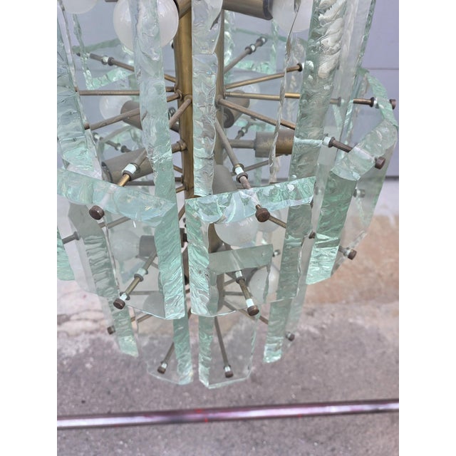 Chandelier in Crystal from Fontana Arte, Italy, 1950s For Sale - Image 11 of 14