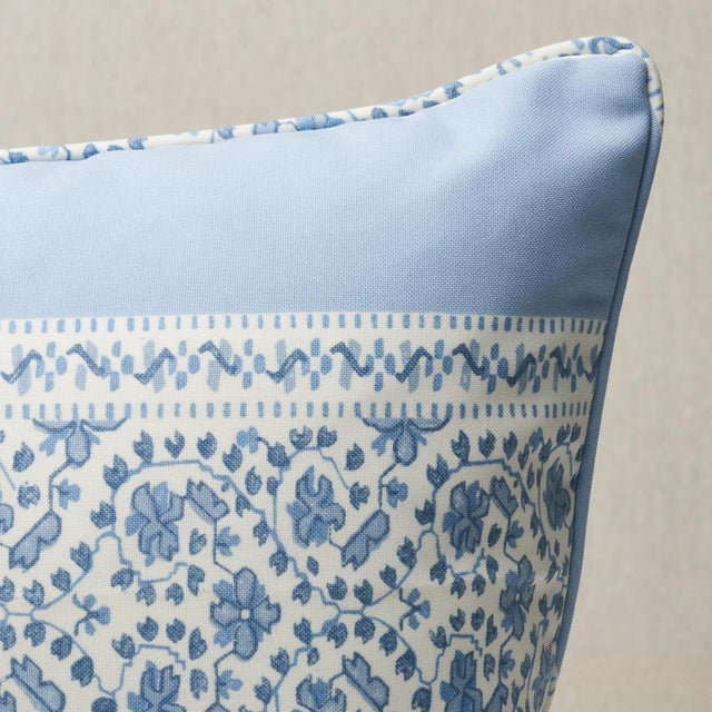 This pillow features Jasmine Indoor/Outdoor by Mark D. Sikes for Schumacher with a self welt finish. Inspired by...