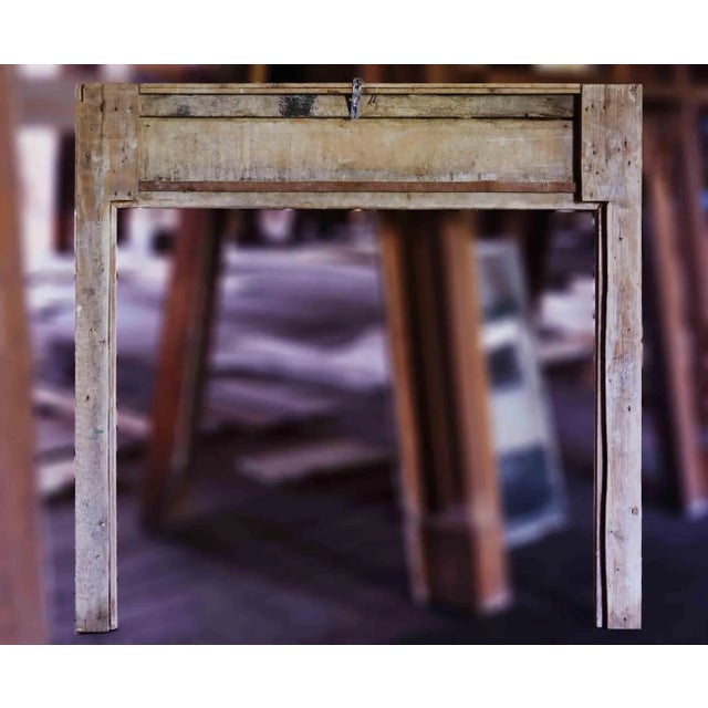 Pine Mantel Antique Petite Scale English Georgian Style - Hand Carved For Sale - Image 4 of 9