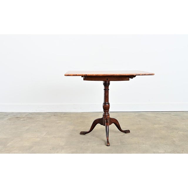 Swedish 19th Century Square Tilt-top Table For Sale - Image 10 of 11