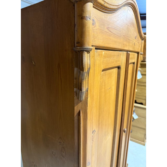 Antique Pine Two Door Cupboard From England For Sale - Image 11 of 18