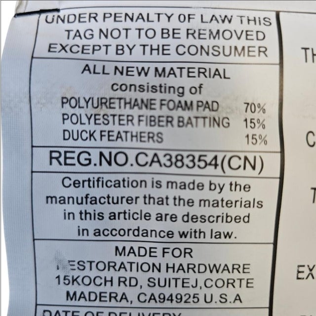 Restoration Hardware Lancaster Luxe Depth Brompton Sofa in Cocoa Leather For Sale - Image 18 of 18