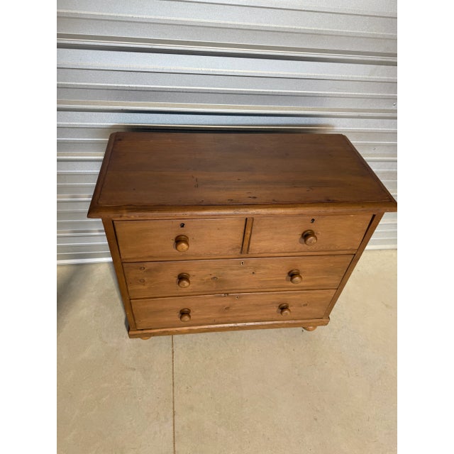 Antique Pine Two Over Two Drawers - Chest of Drawers From England For Sale - Image 4 of 18