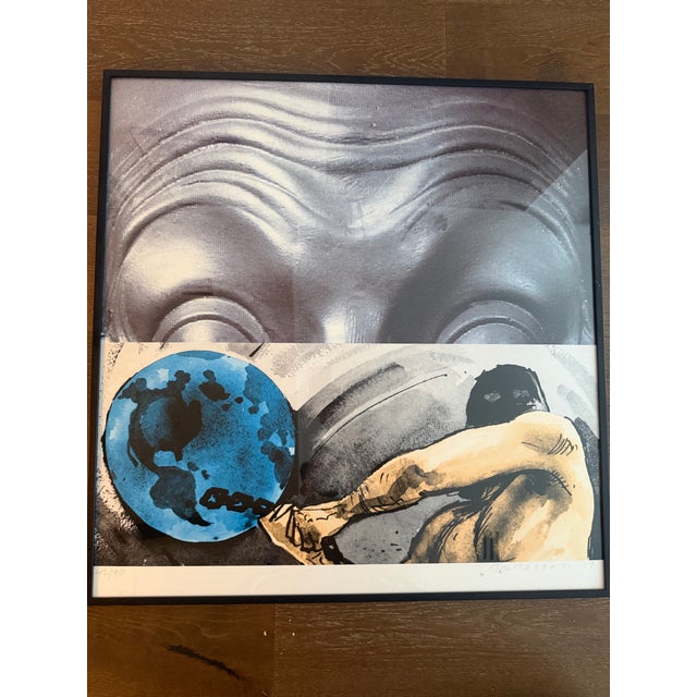 Contemporary John Baldessari, "Eyebrows Furrowed Foreheads Figure, Framed" For Sale - Image 10 of 10