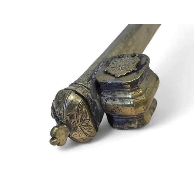 Ottoman Engraved Bronze Inkwell, 1790s For Sale - Image 4 of 10