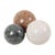 Large Vintage Polished Marble and Natural Stone Spheres, 1980s, Set of 3 For Sale - Image 11 of 11