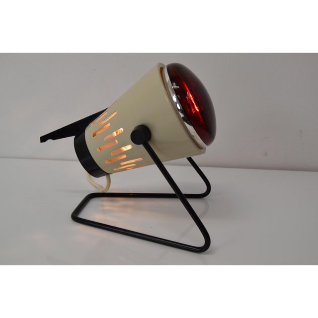 Mid-Century Red Infra Table Lamp, 1980s For Sale - Image 11 of 14