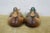 Mid 20th Century Chinese Hand-Carved Wood Mallard Drake and Hen Duck Decoys Pair 10" For Sale - Image 4 of 14
