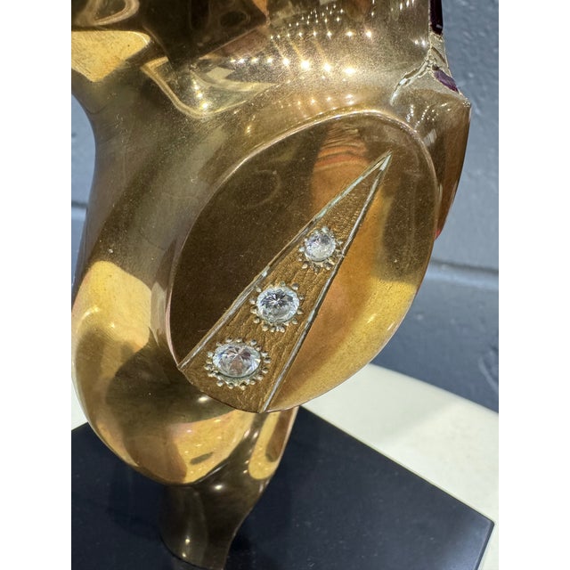 Late 20th Century Most Unusual Studded Antonio Kieff 1/6 Abstract Modern Bronze Sculpture on Marble For Sale In West Palm - Image 6 of 11