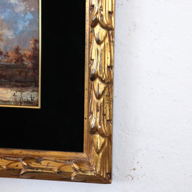 N. Sidoli, Gallant Scene, Oil Painting on Board, Early 20th Century, Framed For Sale - Image 4 of 12