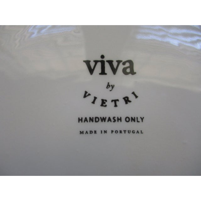 Vintage Portugal Viva by Vietri Ceramic Red Striped Wastebasket For Sale In Columbia, SC - Image 6 of 6