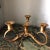 Beautiful pair of brass candleholders, perfect for the interior designer. Great condition with beautiful details. Smaller...